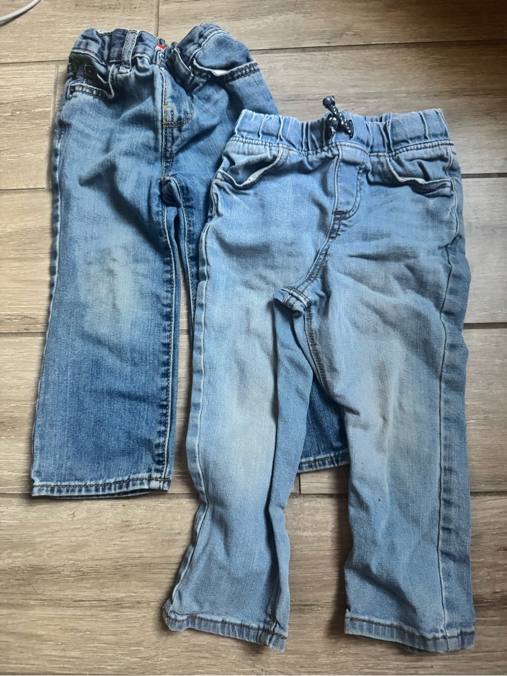jumping beans Light Blue Kids Elastic Waist Denim Jeans Pair